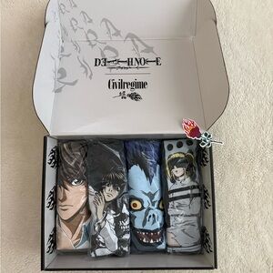 Civil Regime x Death Note Side by Side T-Shirt Box Set, Size Medium, NIB